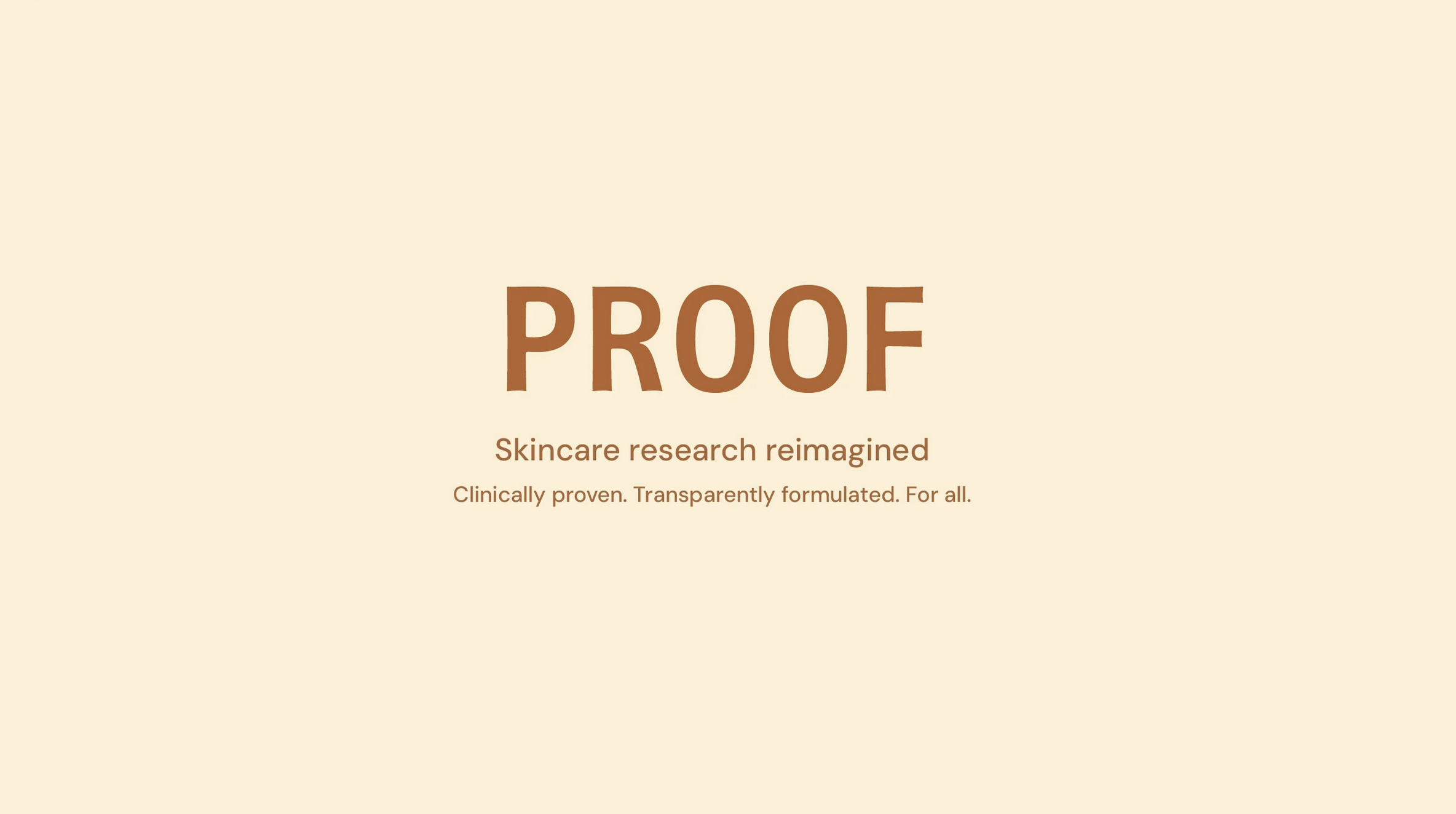 Proof - Skincare Packaging